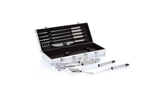 P422.182   BBQ sett i aluminium, 12 deler 